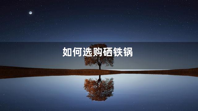 如何选购硒铁锅