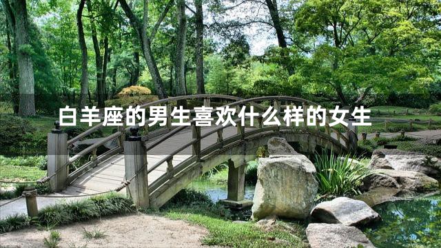 白羊座的男生喜欢什么样的女生