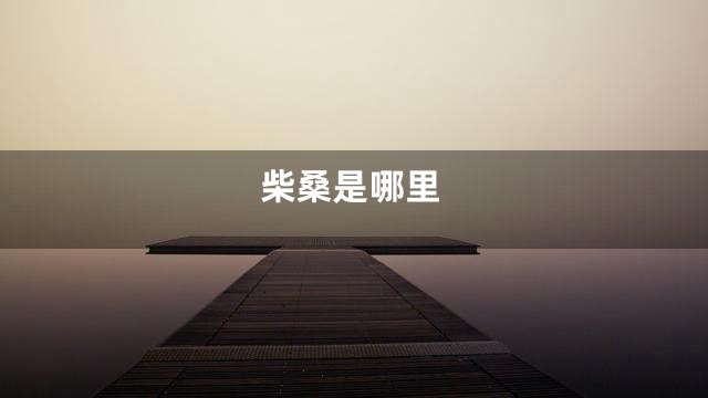 柴桑是哪里