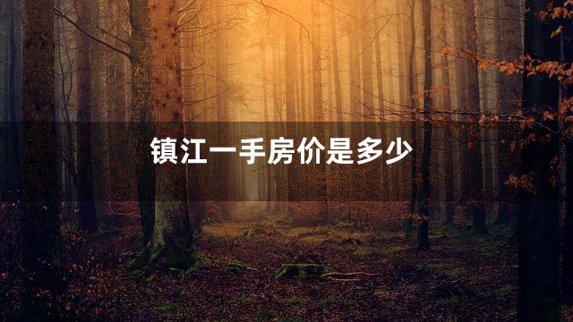 镇江一手房价是多少