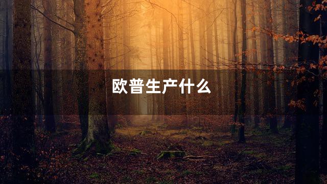 欧普生产什么