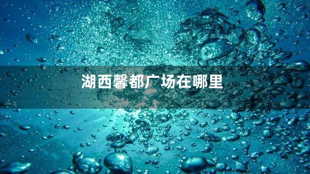 湖西馨都广场在哪里