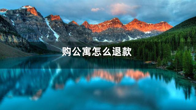 购公寓怎么退款