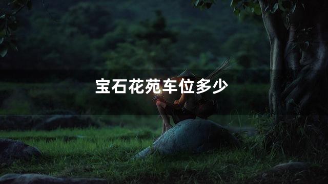 宝石花苑车位多少