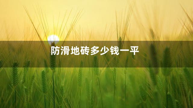 防滑地砖多少钱一平