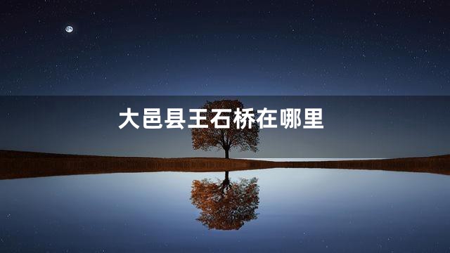 大邑县王石桥在哪里