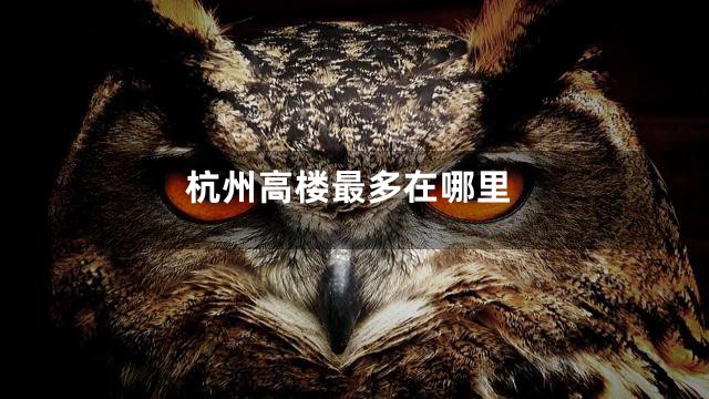 杭州高楼最多在哪里