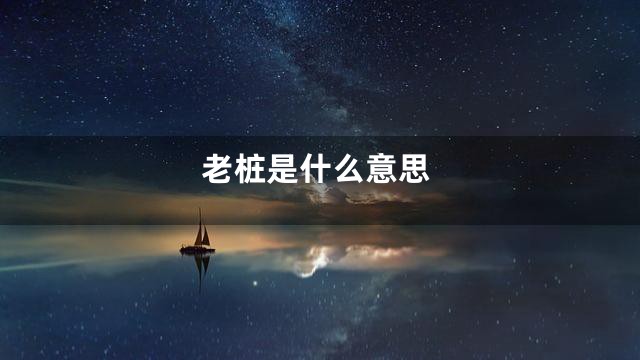 老桩是什么意思