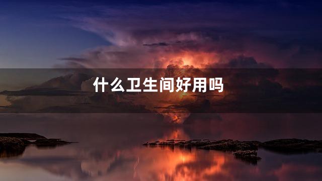 什么卫生间好用吗