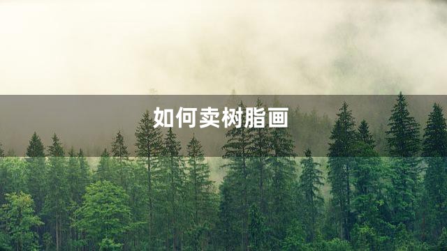 如何卖树脂画