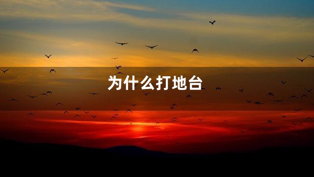 为什么打地台