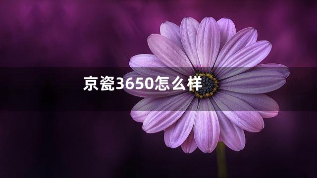 京瓷3650怎么样