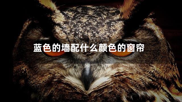 蓝色的墙配什么颜色的窗帘