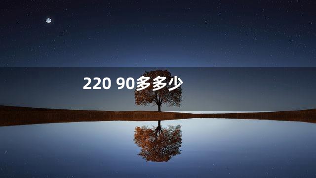 220 90多多少