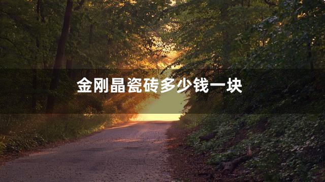 金刚晶瓷砖多少钱一块