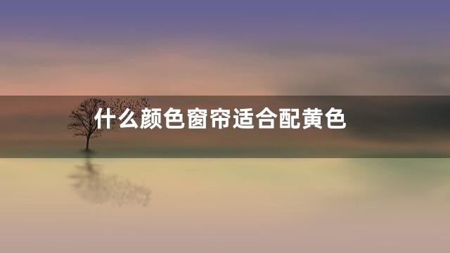 什么颜色窗帘适合配黄色