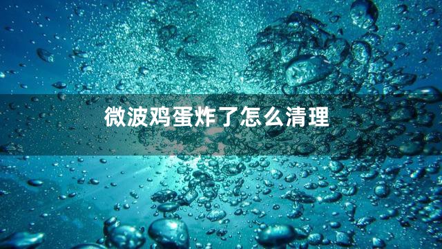 微波鸡蛋炸了怎么清理