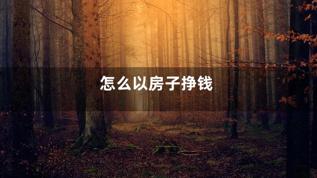 怎么以房子挣钱
