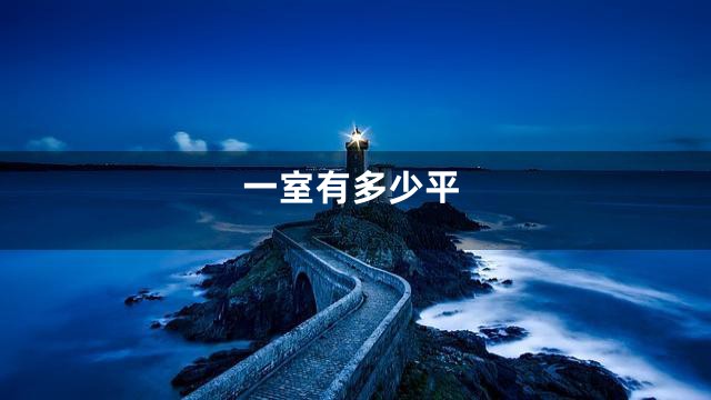 一室有多少平
