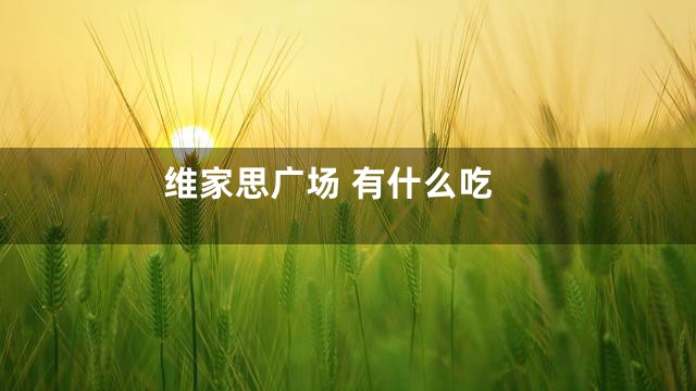 维家思广场 有什么吃