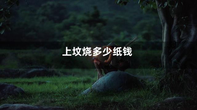 上坟烧多少纸钱
