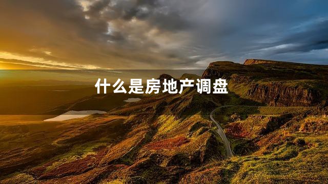 什么是房地产调盘