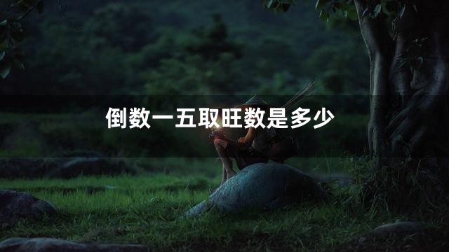 倒数一五取旺数是多少