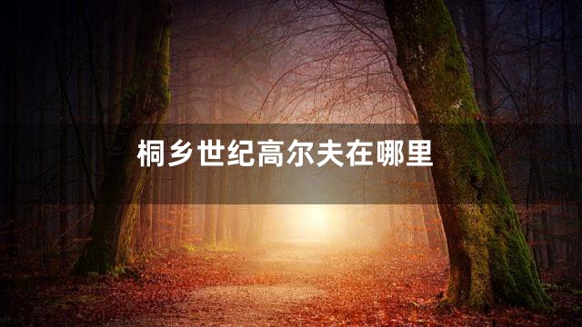 桐乡世纪高尔夫在哪里