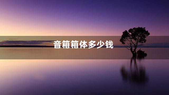 音箱箱体多少钱