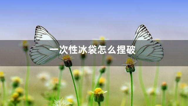 一次性冰袋怎么捏破
