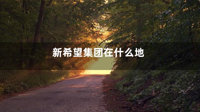 新希望集团在什么地