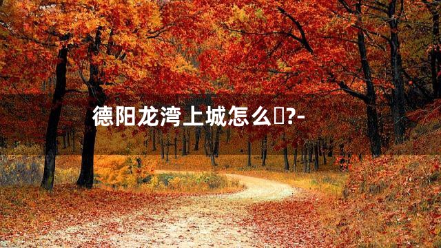 德阳龙湾上城怎么?-