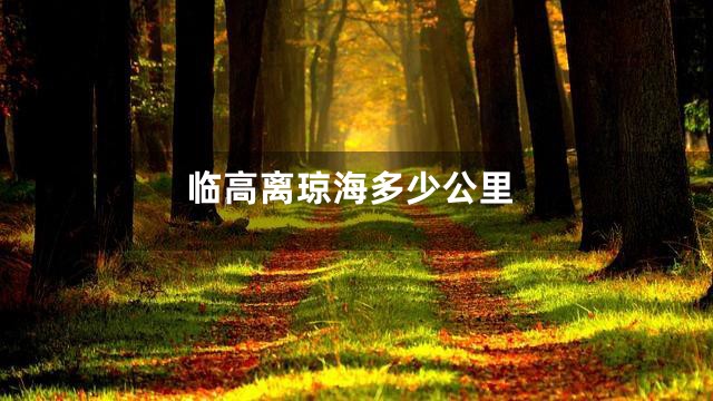 临高离琼海多少公里