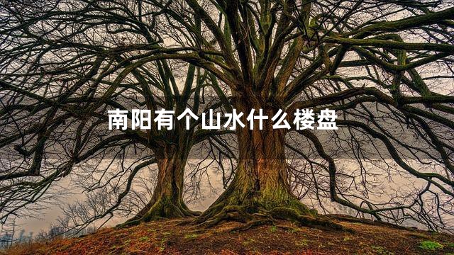 南阳有个山水什么楼盘