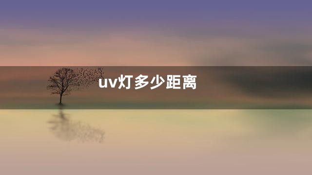 uv灯多少距离