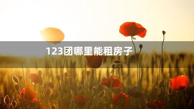 123团哪里能租房子