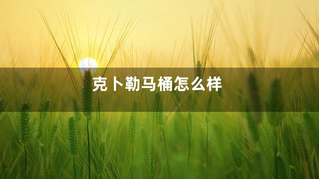 克卜勒马桶怎么样