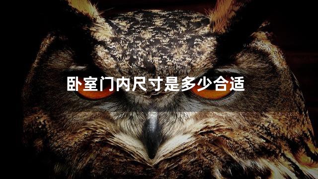 卧室门内尺寸是多少合适