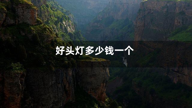 好头灯多少钱一个