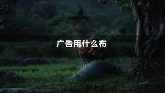 广告用什么布