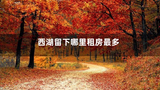西湖留下哪里租房最多
