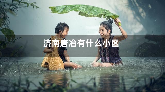 济南唐冶有什么小区