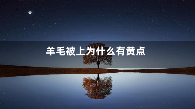 羊毛被上为什么有黄点
