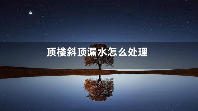 顶楼斜顶漏水怎么处理