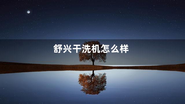 舒兴干洗机怎么样