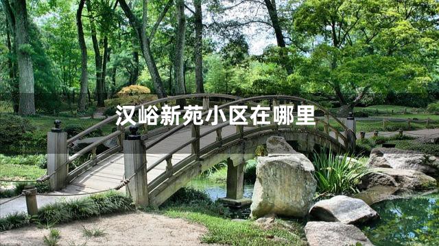 汉峪新苑小区在哪里