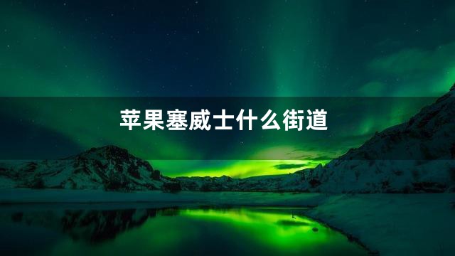 苹果塞威士什么街道