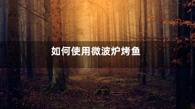 如何使用微波炉烤鱼