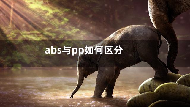 abs与pp如何区分
