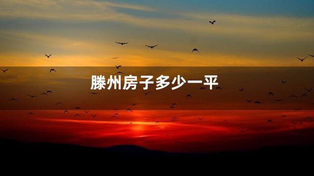 滕州房子多少一平